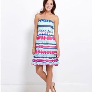 Vineyard Vines Carolina Striped Strapless Dress